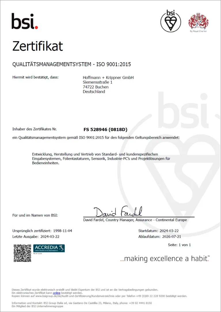 QS Zertifikate ISO 19001