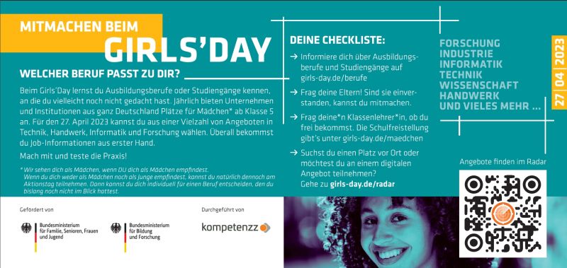 Flyer Girls'Day Infos