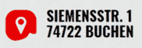"Logo der Marke Hoffmann + Krippner in Schriftart und Rechteck in den Farben Magenta, Elektroblau und Karminrot, mit schräg gestellter Grafik und künstlerischem Design."