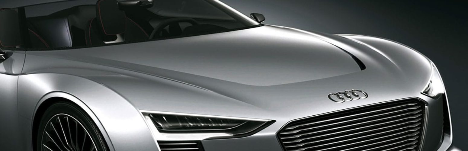 Audi etron in silber